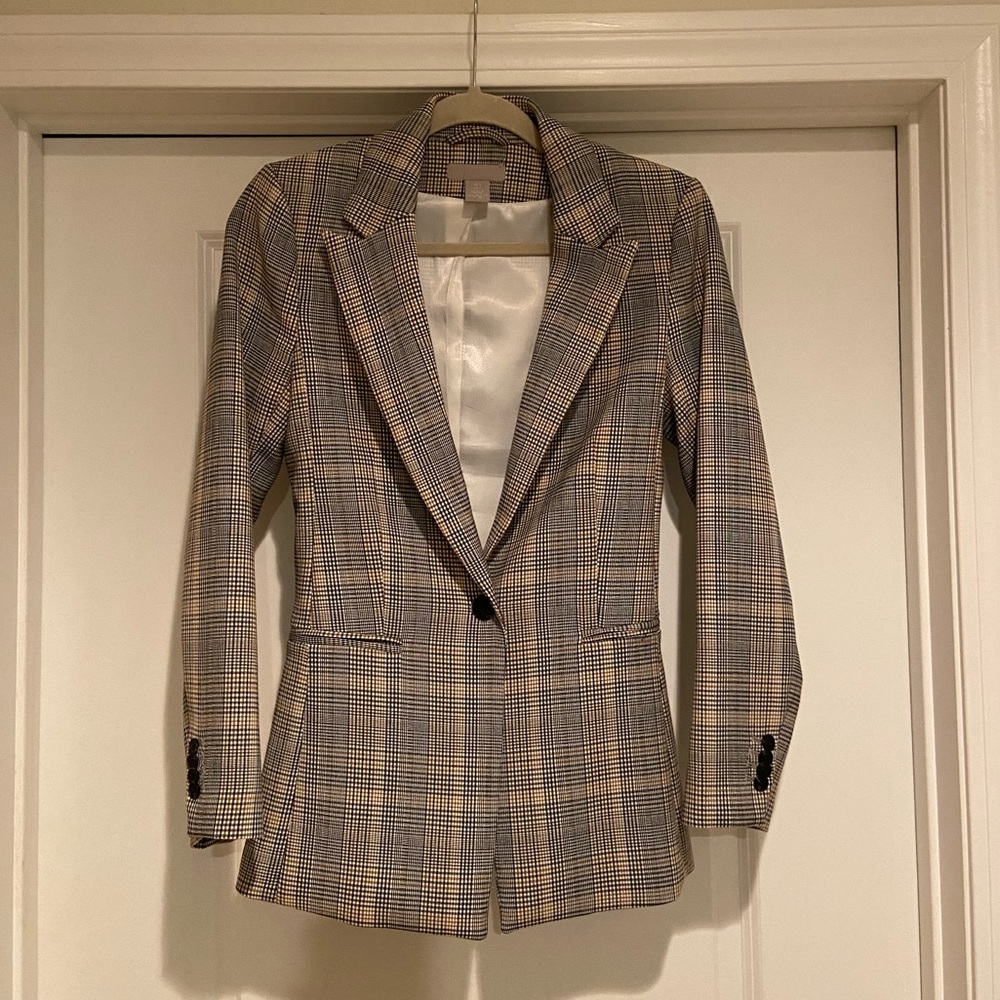 H&M Plaid Blazer